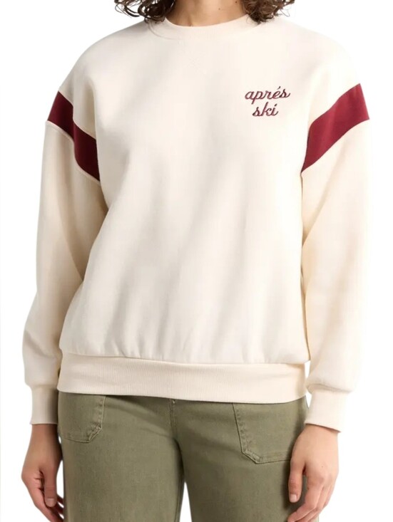 Wildfox Tops - Wildfox Apres Ski Varsity Charlie Oversized Sweatshirt XS